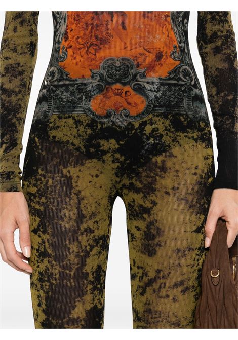 catsuit mesh crew neck printed médaillon donna multicolor JEAN PAUL GAULTIER | 25/03-W-JS001-M006P004115